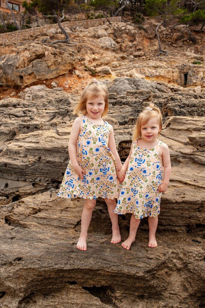 Strahlende Kinderaugen bei der Familienfotografie